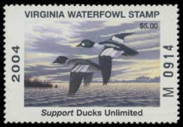 Scan of 2004 Virginia Duck Stamp
