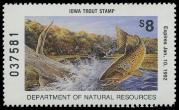 Picture of 1991 Iowa Trout Stamp