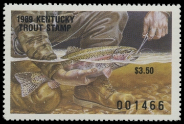 Picture of 1989 Kentucky Trout Stamp