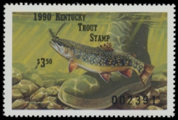 Picture of 1990 Kentucky Trout Stamp