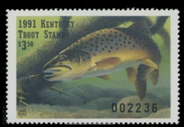 Picture of 1991 Kentucky Trout Stamp