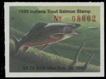 Picture of 1990 Indiana Trout Stamp