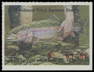Picture of 1989 Indiana Trout Stamp