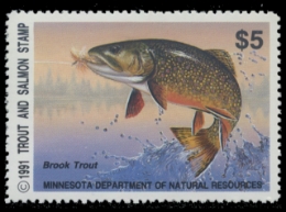Picture of 1991 Minnesota Trout & Salmon Stamp