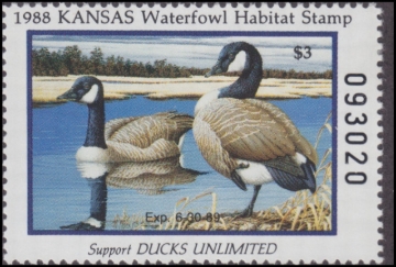 Picture of 1988 Kansas Duck Stamp MNH VF