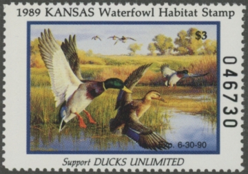 Picture of 1989 Kansas Duck Stamp MNH VF