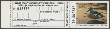 Picture of 1989 Idaho Duck Stamp MNH VF