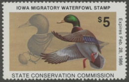 Picture of 1985 Iowa Duck Stamp MNH VF