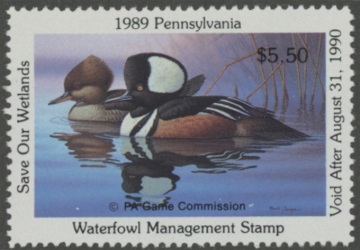 Picture of 1989 Pennsylvania Duck Stamp MNH VF