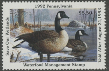 Picture of 1992 Pennsylvania Duck Stamp MNH VF