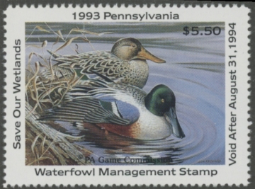Picture of 1993 Pennsylvania Duck Stamp MNH VF