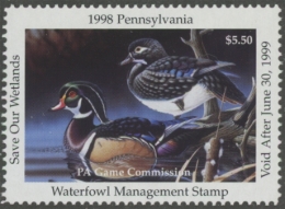 Picture of 1998 Pennsylvania Duck Stamp MNH VF