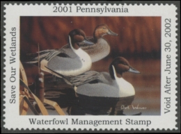 Picture of 2001 Pennsylvania Duck Stamp MNH VF