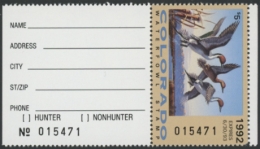 Picture of 1992 Colorado Duck Stamp MNH VF