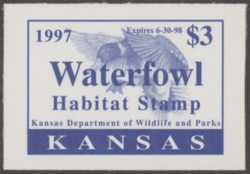 Picture of 1997 Kansas Duck Stamp MNH VF