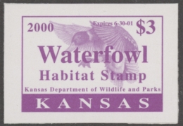 Picture of 2000 Kansas Duck Stamp MNH VF