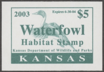 Picture of 2003 Kansas Duck Stamp MNH VF