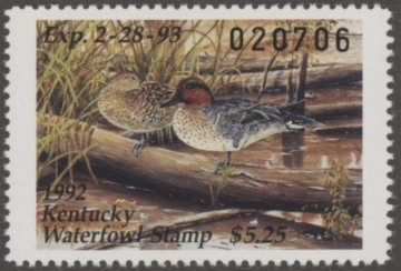 Picture of 1992 Kentucky Duck Stamp MNH VF