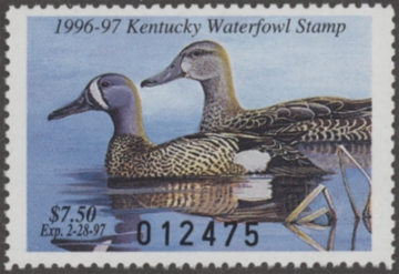 Picture of 1996 Kentucky Duck Stamp MNH VF
