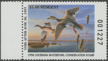 Picture of 1996 Louisiana Duck Stamp  MNH VF