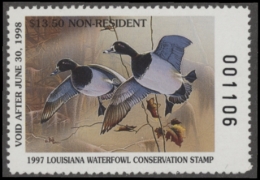Picture of 1997 Louisiana Duck Stamp Non Resident MNH VF