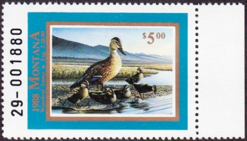 Picture of 1988 Montana Duck Stamp MNH VF