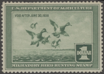 Picture of RW4 1937 Duck Stamp  MLH VF