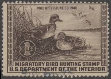 Picture of RW6 1939 Duck Stamp  Used Fine