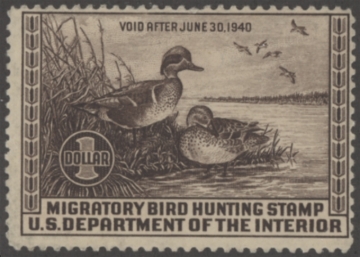 Picture of RW6 1939 Duck Stamp  MNH Fine