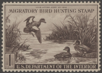Picture of RW9 1942 Duck Stamp  MNH VF