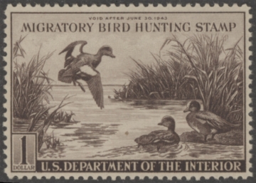 Picture of RW9 1942 Duck Stamp  MLH F-VF