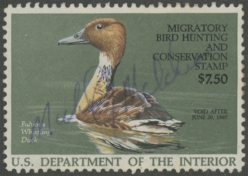 Picture of RW53 1986 Duck Stamp  Used F-VF