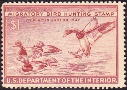 Picture of RW13 1946 Duck Stamp  Used Fine