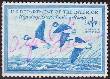 Picture of RW15 1948 Duck Stamp  Used VF
