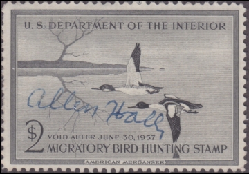 Picture of RW23 1956 Duck Stamp  Used F-VF
