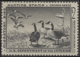 Picture of RW25 1958 Duck Stamp  MNH F-VF