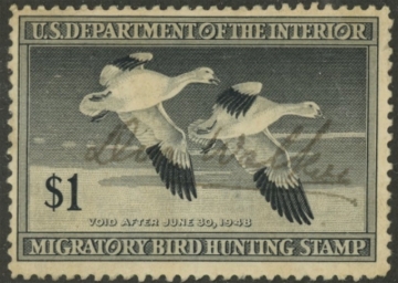 Picture of RW14 1947 Duck Stamp  Used F-VF