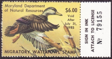 Picture of 1984 Maryland Duck Stamp MNH VF