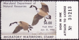 Picture of 1985 Maryland Duck Stamp MNH VF