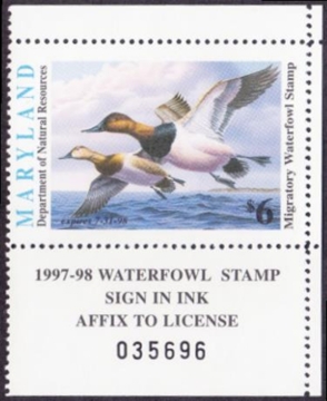 Picture of 1997 Maryland Duck Stamp MNH VF