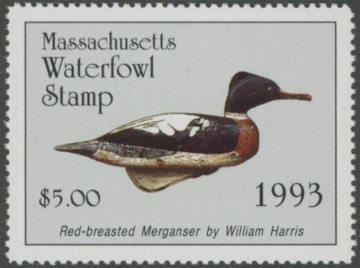 Picture of 1993 Massachusetts Duck Stamp MNH VF