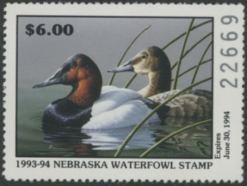 Picture of 1993 Nebraska Duck Stamp MNH VF