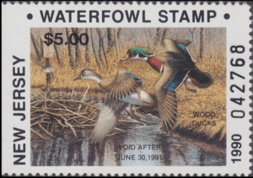 Picture of 1990 NR New Jersey Duck Stamp MNH VF