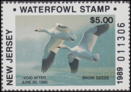 Picture of 1989 NR New Jersey Duck Stamp MNH VF