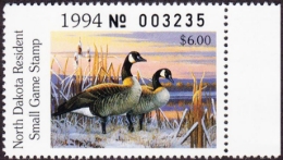 Picture of 1994 North Dakota Duck Stamp MNH VF