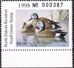 Picture of 1998 North Dakota Duck Stamp MNH VF