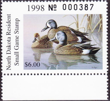 Picture of 1998 North Dakota Duck Stamp MNH VF