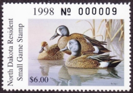 Picture of 1998 North Dakota Duck Stamp MNH VF