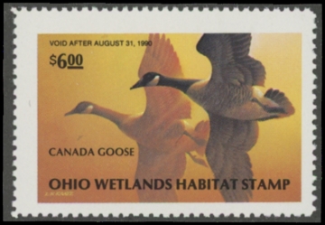 Picture of 1989 Ohio Duck Stamp MNH VF