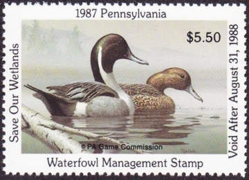 Picture of 1987 Pennsylvania Duck Stamp MNH F-VF